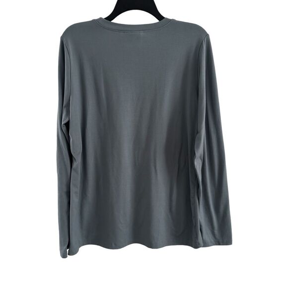 Munki Munki Snoopy Gray Long‎ Sleeve Shirt Pajama Top Boo Halloween Women’s L - Picture 5 of 6